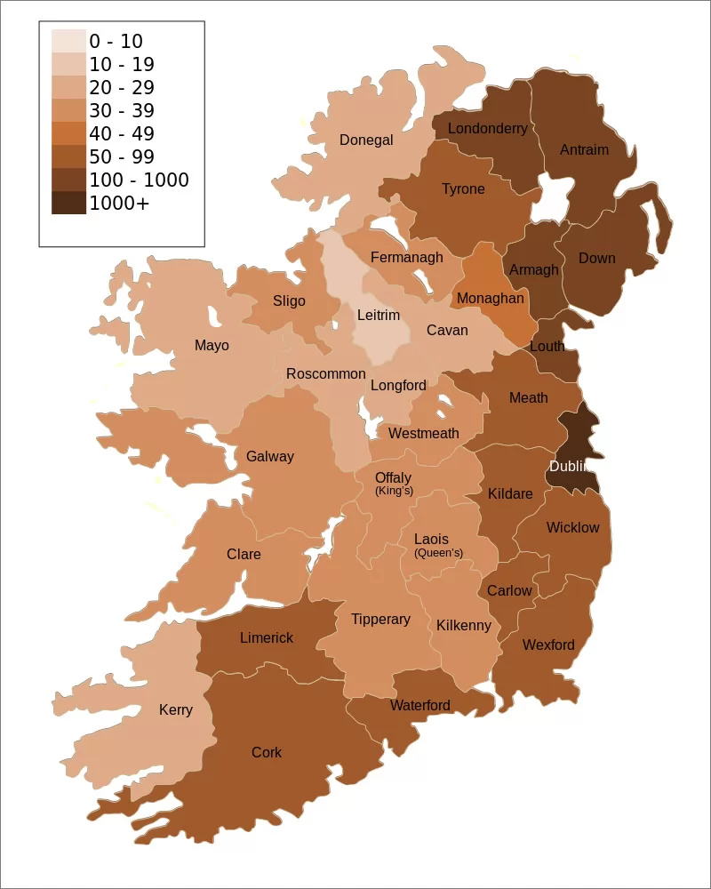 爱尔兰共和国行政区划图 爱尔兰地图 地理教师网