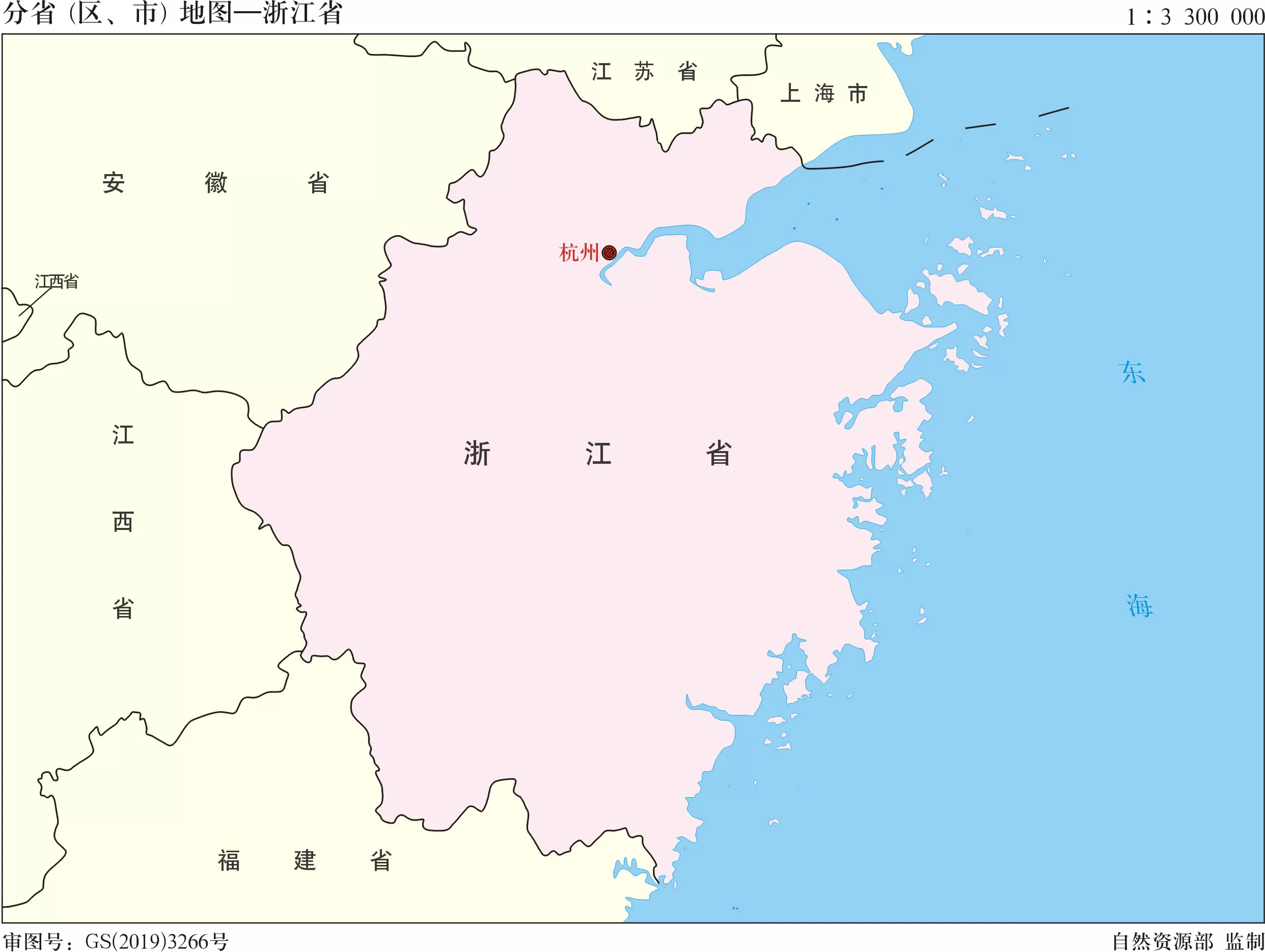 浙江省标准地图边界版