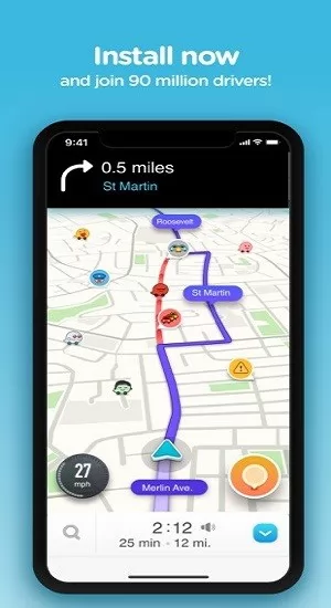 waze地图(位智) v4.78.0.2 安卓版 3