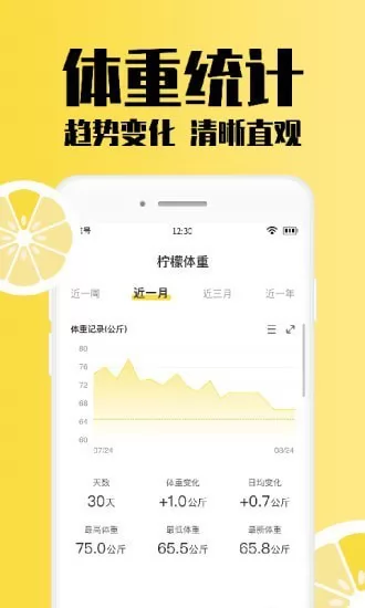 柠檬体重记录手机版 v1.0.1 安卓版 3