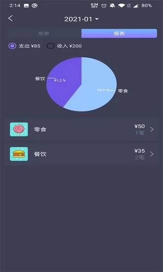 倒时记账app v1.0 安卓版 3