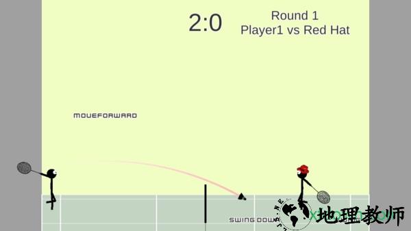 火柴人打羽毛球1游戏(Stickman Badminton) v1.0.8 安卓版 1