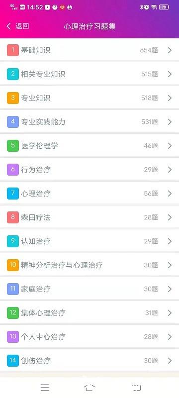 心理治疗中级总题库app v6.0.4 安卓最新版 1