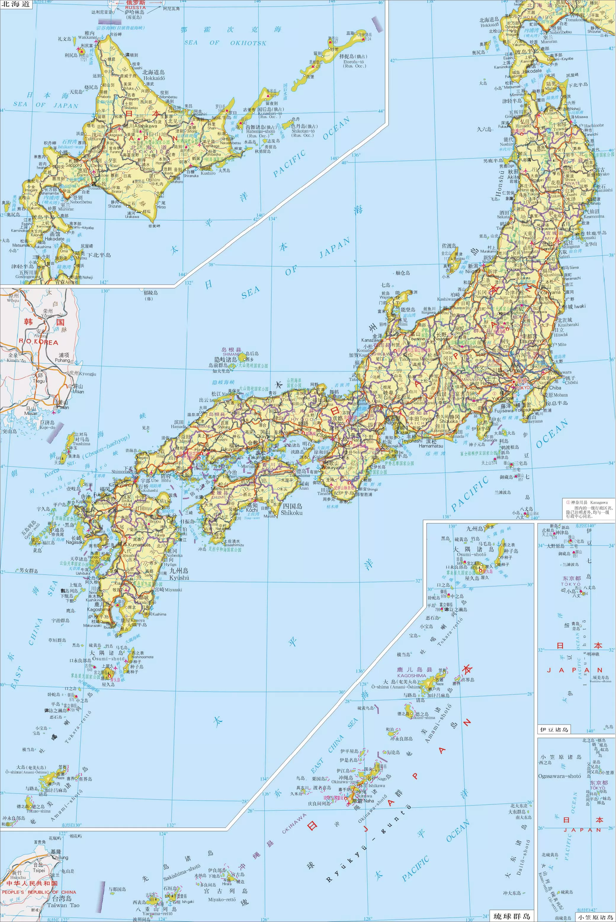 日本全景地图 街景图片