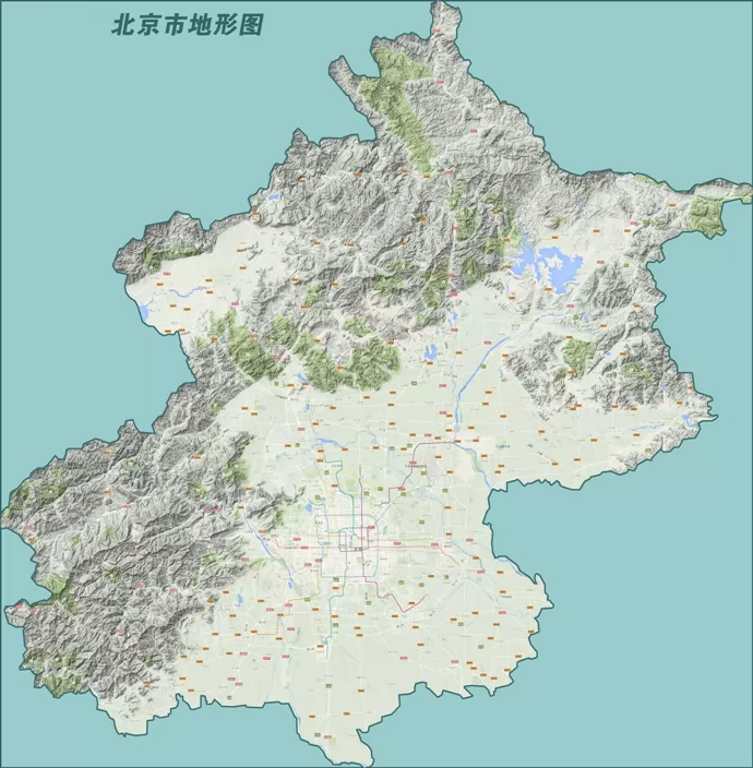 北京地图(地形图 北京市地图 地理教师网