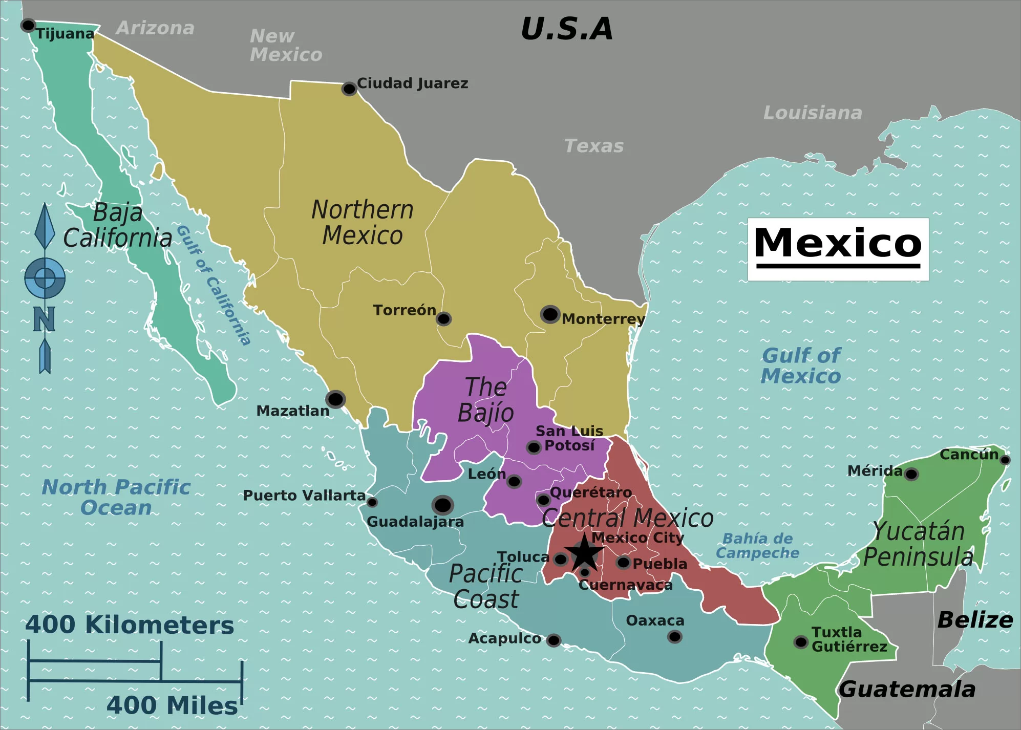 墨西哥首都地图图片